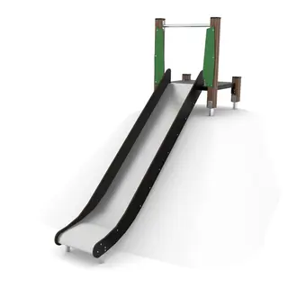Solo sklie med platform i tre 4 L285 x B84 x H231 cm