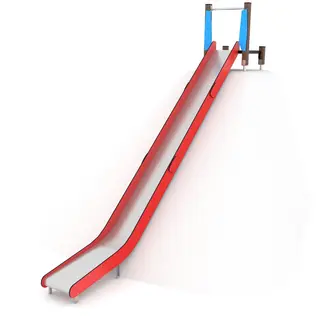 Solo sklie med platform i tre 7 L515 x B84 x H380 cm