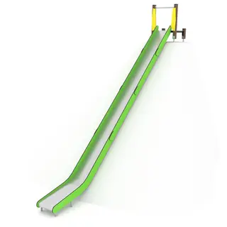 Solo sklie med platform i tre 8 L635 x B84 x H480 cm