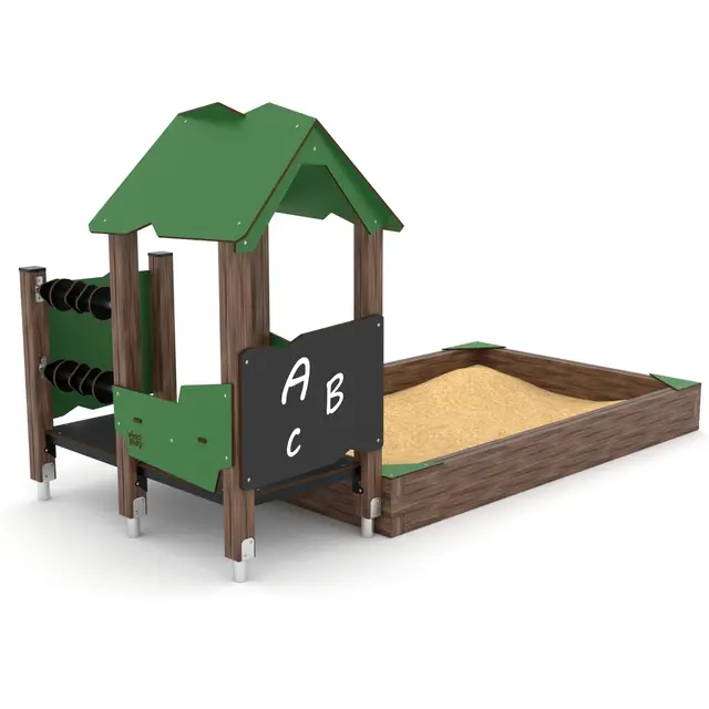 Solo lekehus med sandkasse L348 x B171 x H191 cm 