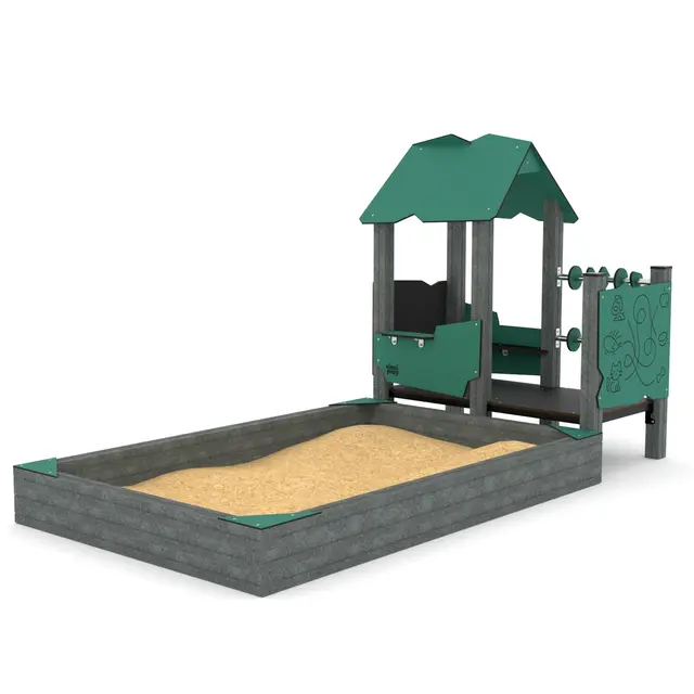 Solo lekehus med sandkasse L348 x B171 x H191 cm 