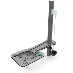 Solo sandlekeapparat med bøtte L145 x B62 x H170 cm