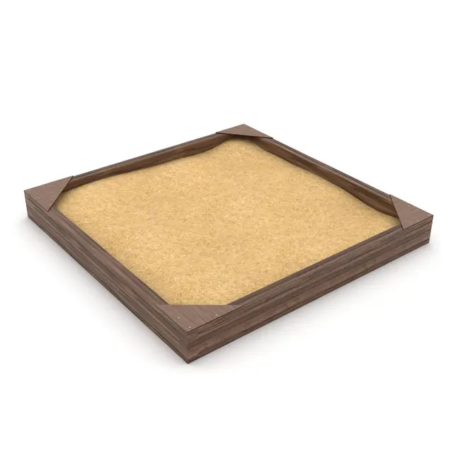 Solo sandkasse kvadrat L258 x B258 x H28 cm 