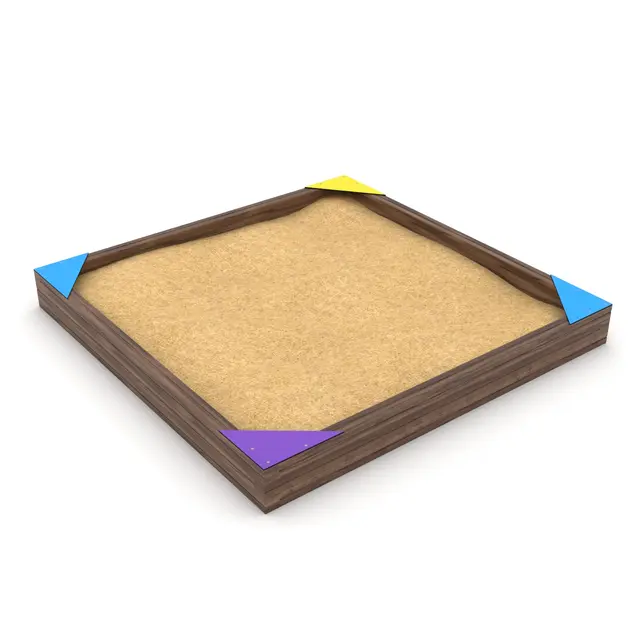 Solo sandkasse kvadrat L258 x B258 x H28 cm 