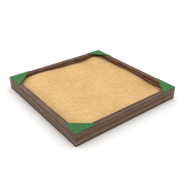 Solo sandkasse kvadrat L258 x B258 x H28 cm 