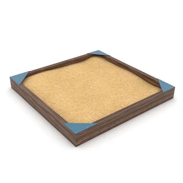 Solo sandkasse kvadrat L258 x B258 x H28 cm 