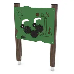 Solo lekepanel tannhjul tre L84 x B12 x H130 cm