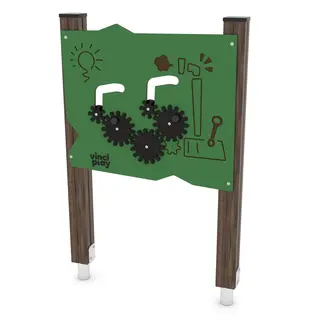 Solo lekepanel tannhjul tre L84 x B12 x H130 cm