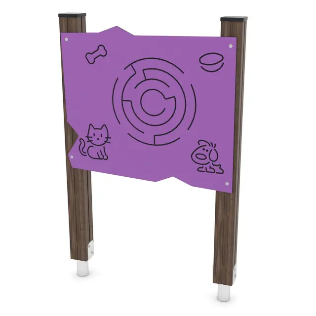 Solo lekepanel rund labyrint L84 x B11 x H130 cm 