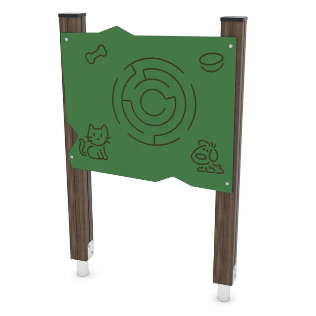 Solo lekepanel rund labyrint L84 x B11 x H130 cm 
