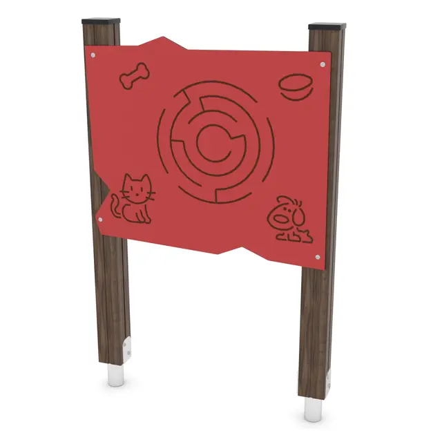 Solo lekepanel rund labyrint L84 x B11 x H130 cm 