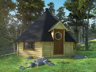 Grillhytte 25 lukket L545 x B545 x H457 cm