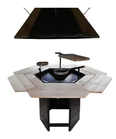 Standard grill- og pipesett 6 hjørner 